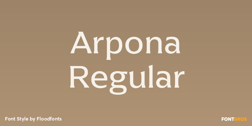 Arpona Regular Poster