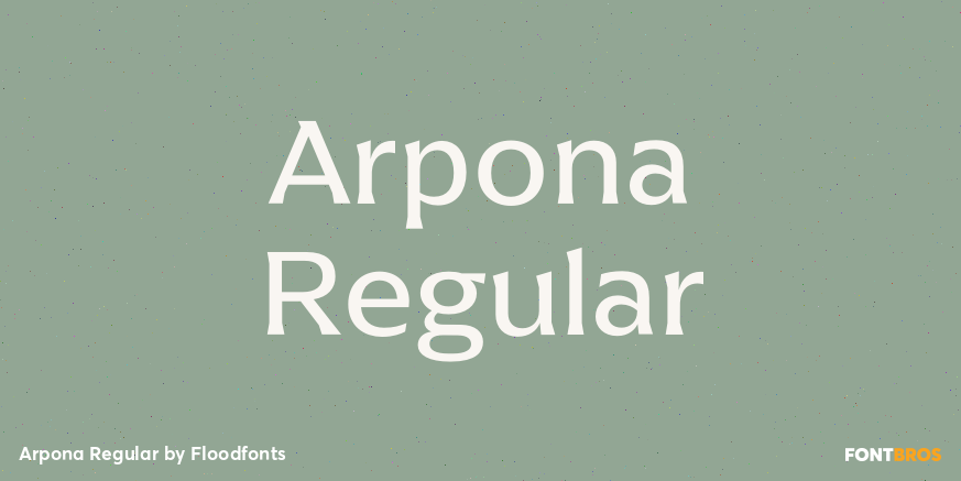 Arpona Regular Poster