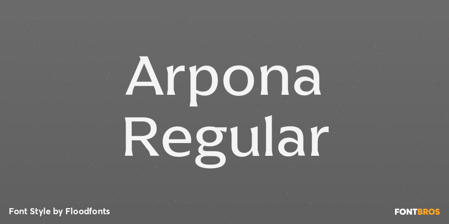 Arpona Regular Poster