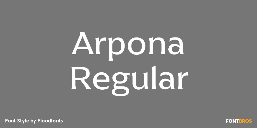 Arpona Regular Poster