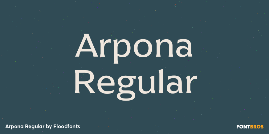Arpona Regular Poster