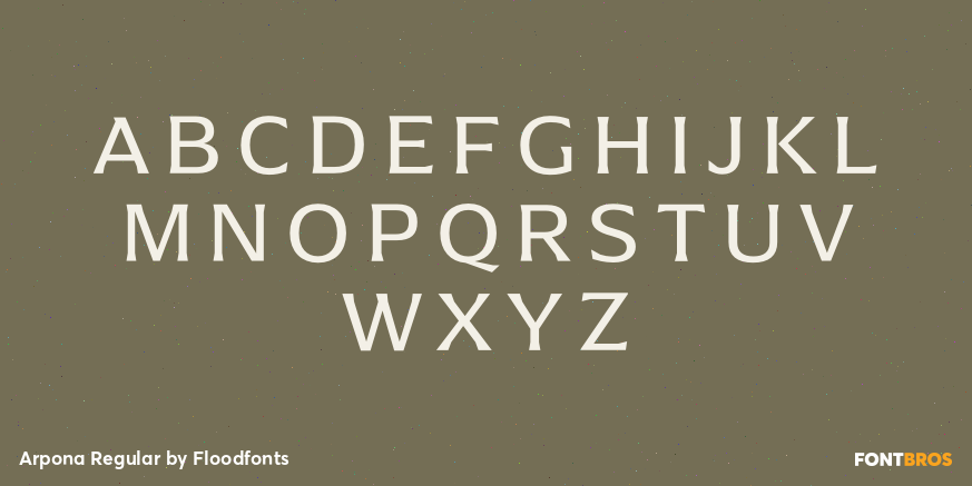 Arpona Regular Font Poster #1