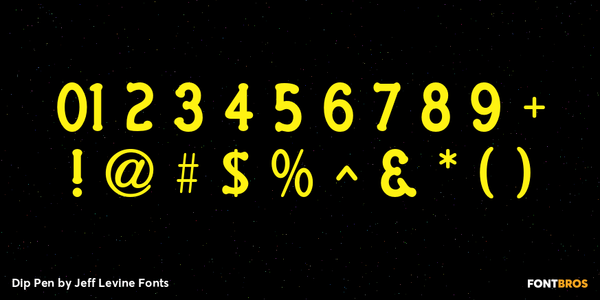 Dip Pen Font Poster #4