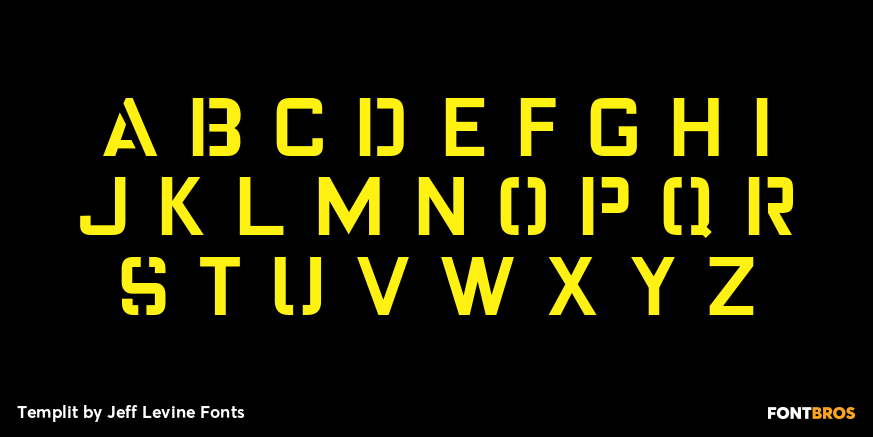 Templit Font Poster #2