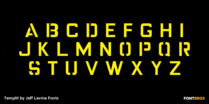 Templit Font Poster #3