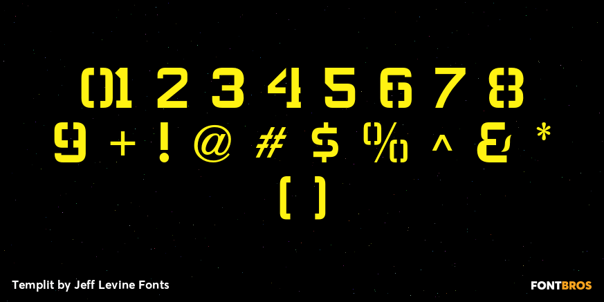 Templit Font Poster #4