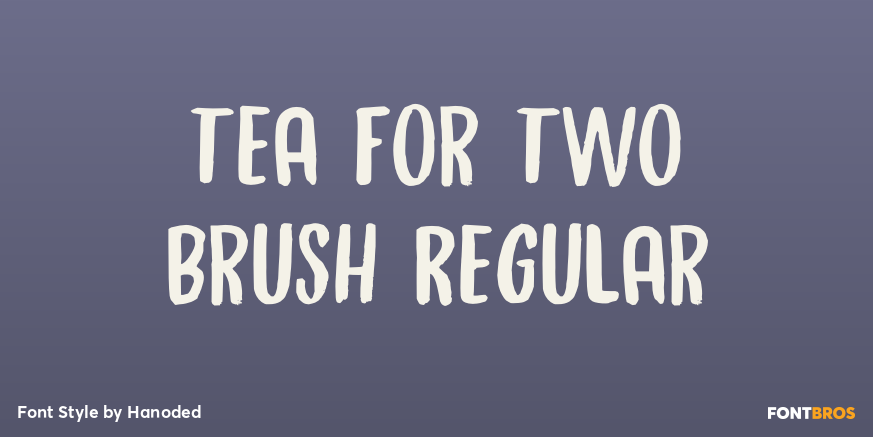 Tea For Two Brush Regular Poster