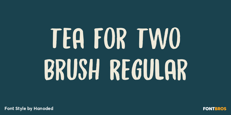 Tea For Two Brush Regular Poster