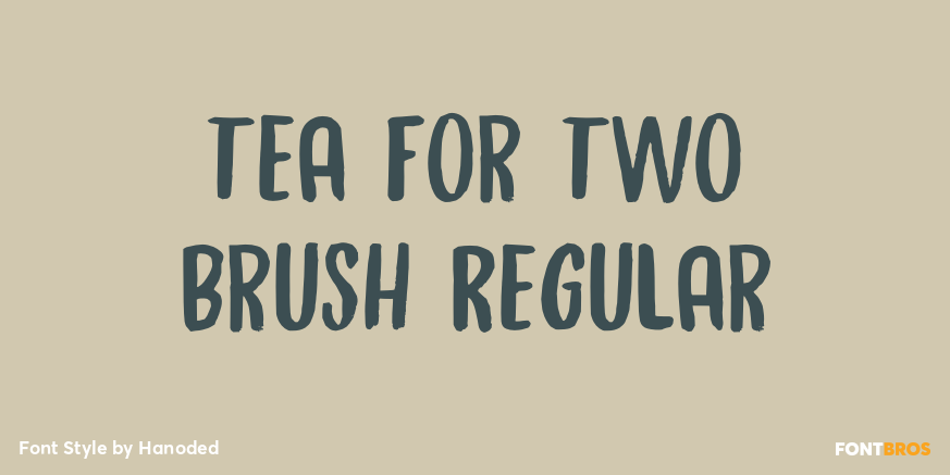 Tea For Two Brush Regular Poster