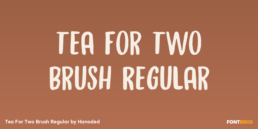 Tea For Two Brush Regular Poster