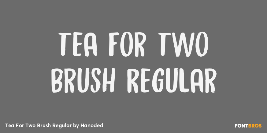 Tea For Two Brush Regular Poster