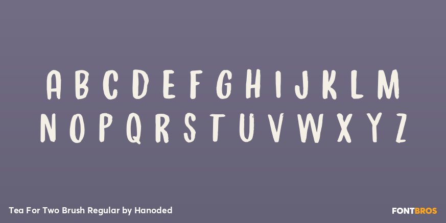 Tea For Two Brush Regular Font Poster #2