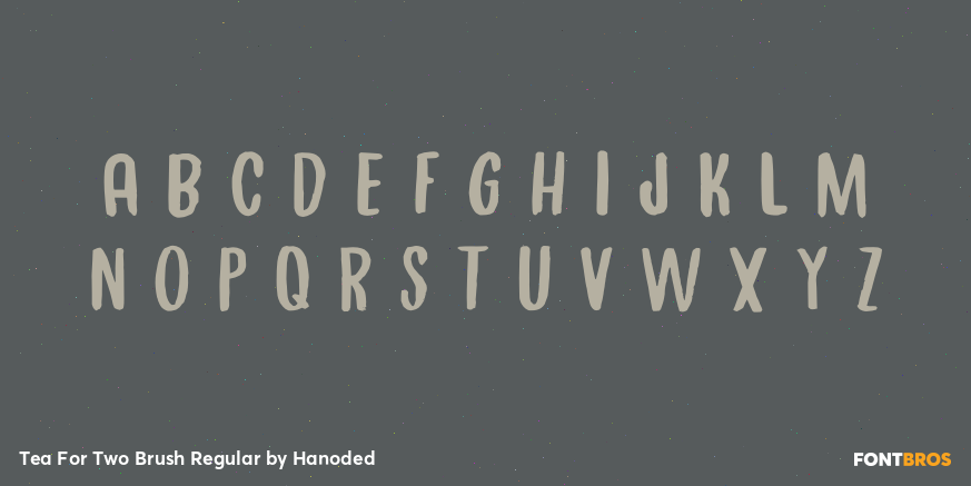 Tea For Two Brush Regular Font Poster #3