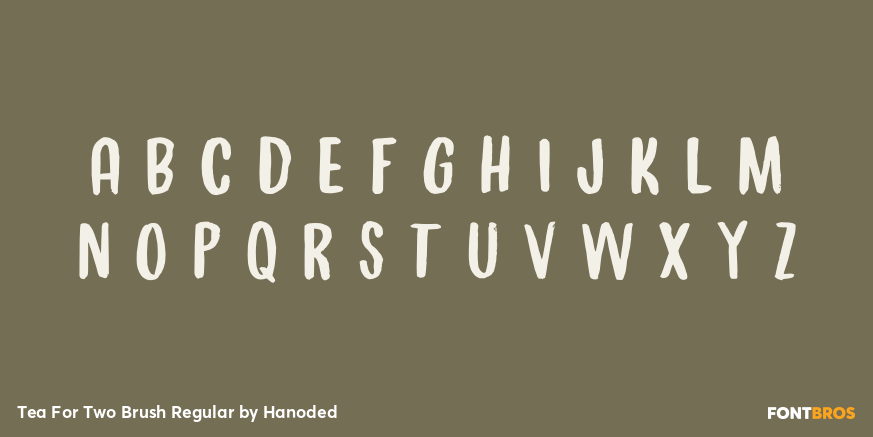 Tea For Two Brush Regular Font Poster #2