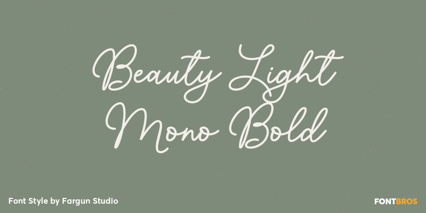Beauty Light Mono Bold Poster