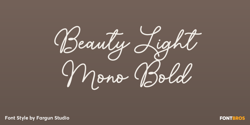 Beauty Light Mono Bold Poster