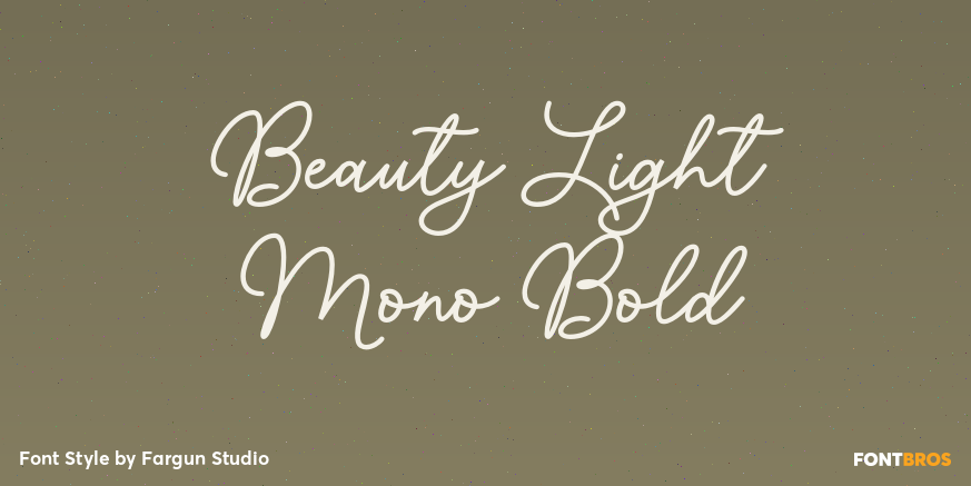 Beauty Light Mono Bold Poster