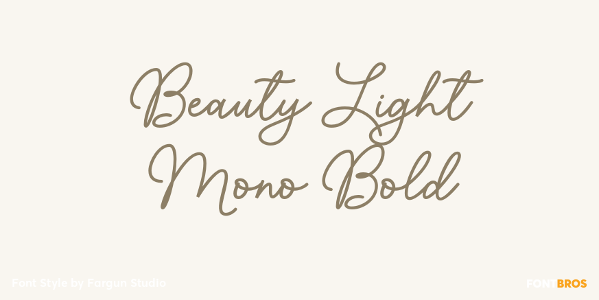 Beauty Light Mono Bold Poster