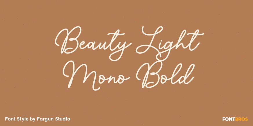 Beauty Light Mono Bold Poster