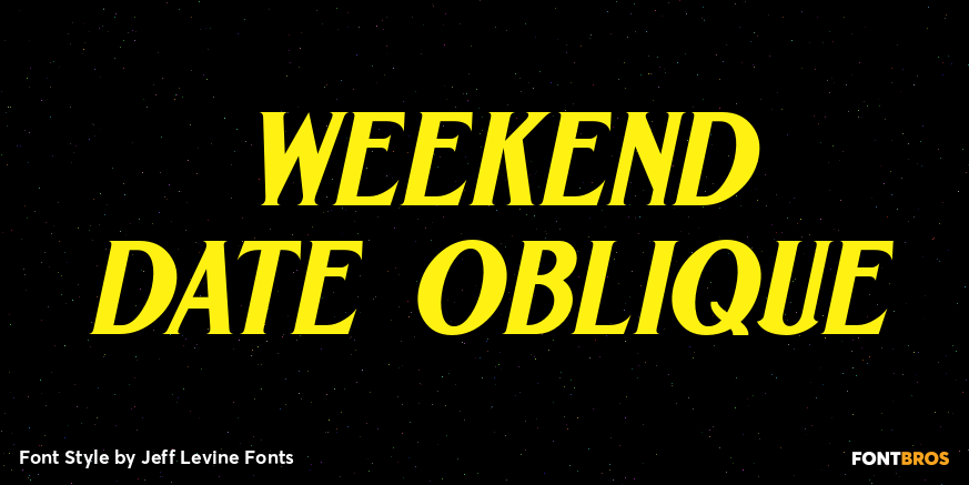 Weekend Date Oblique Poster