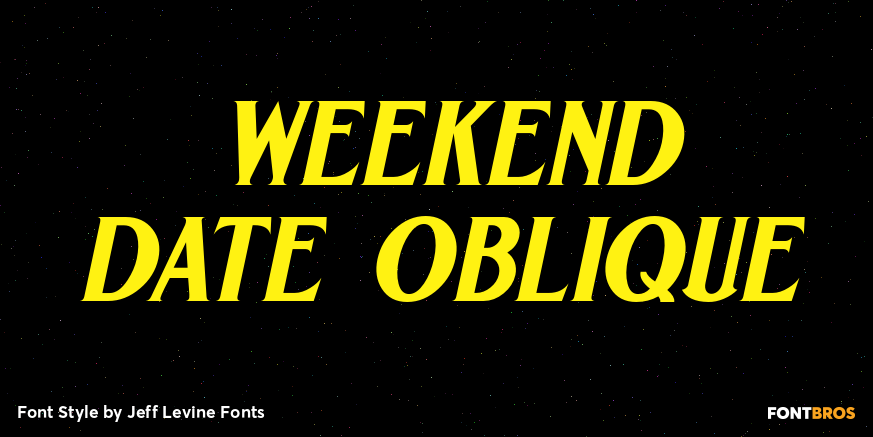Weekend Date Oblique Poster