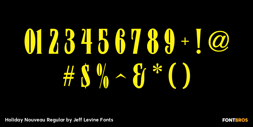Holiday Nouveau Regular Font Poster #1