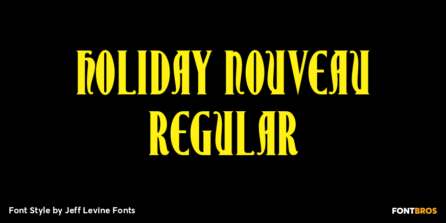 Holiday Nouveau Regular Poster