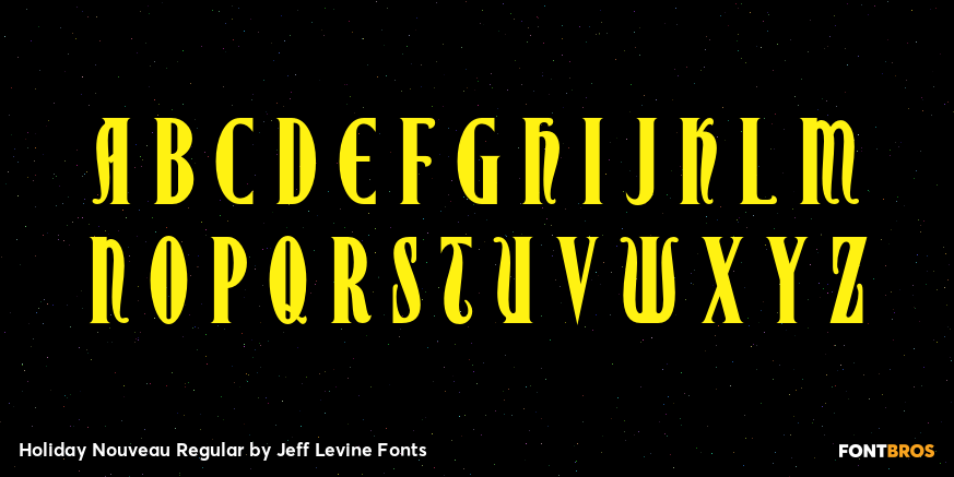 Holiday Nouveau Regular Font Poster #1