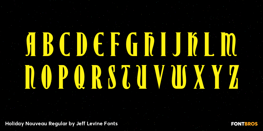 Holiday Nouveau Regular Font Poster #1
