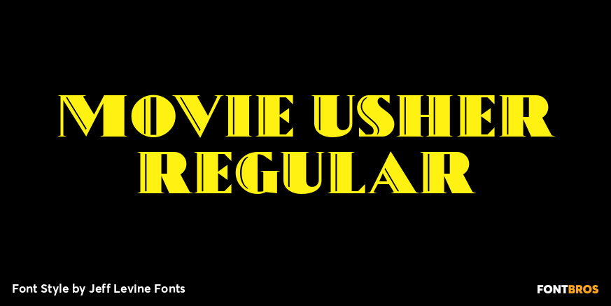 Movie Usher Regular Font Poster #1