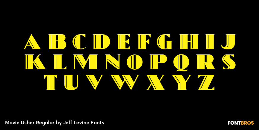 Movie Usher Regular Font Poster #2