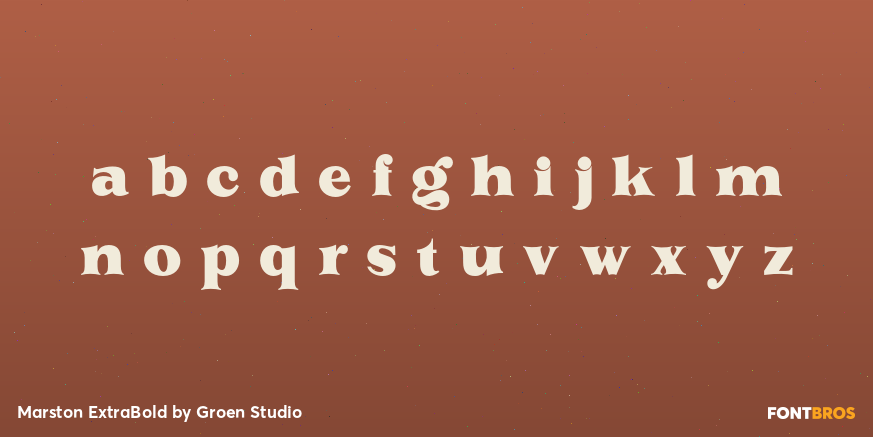 Marston ExtraBold Font Poster #3