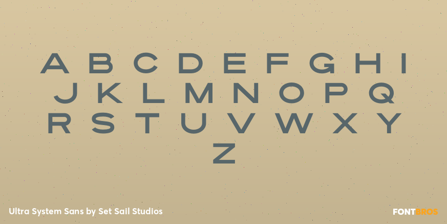 Ultra System Sans Font Poster #2