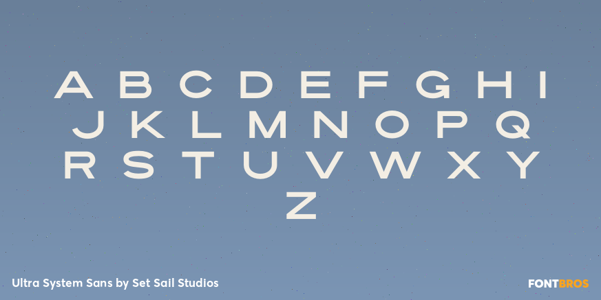 Ultra System Sans Font Poster #3