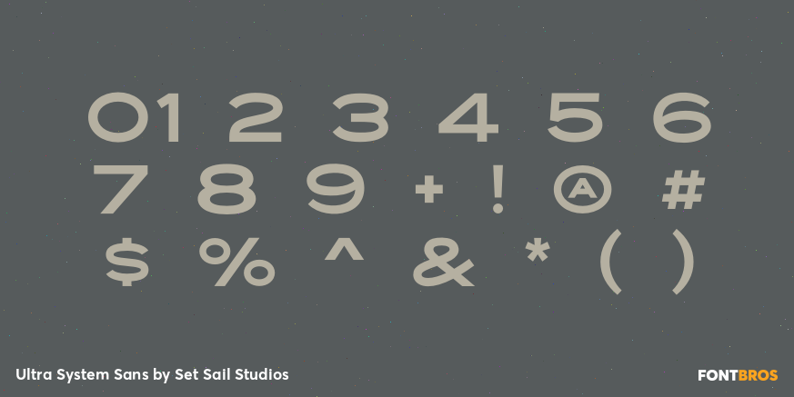 Ultra System Sans Font Poster #4