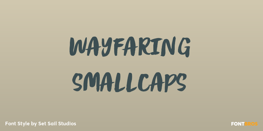 Wayfaring SmallCaps Poster