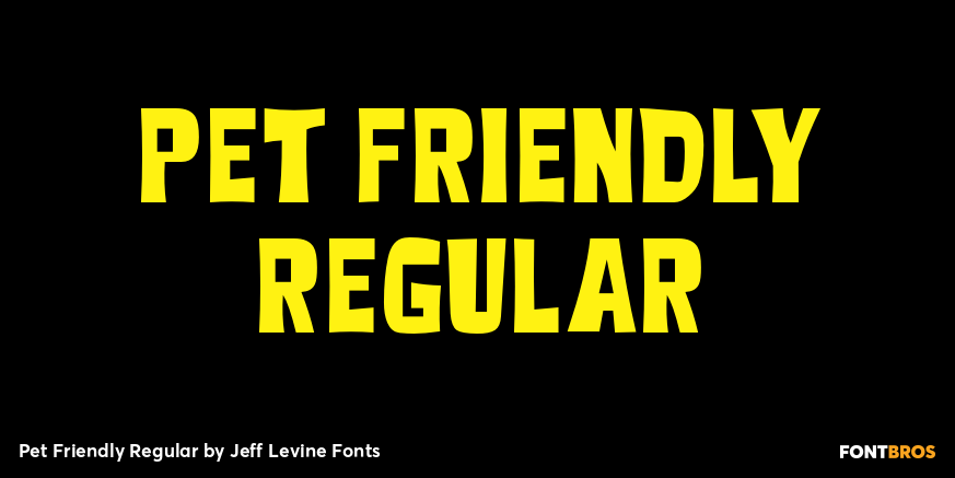 Pet Friendly Regular Font Poster #1