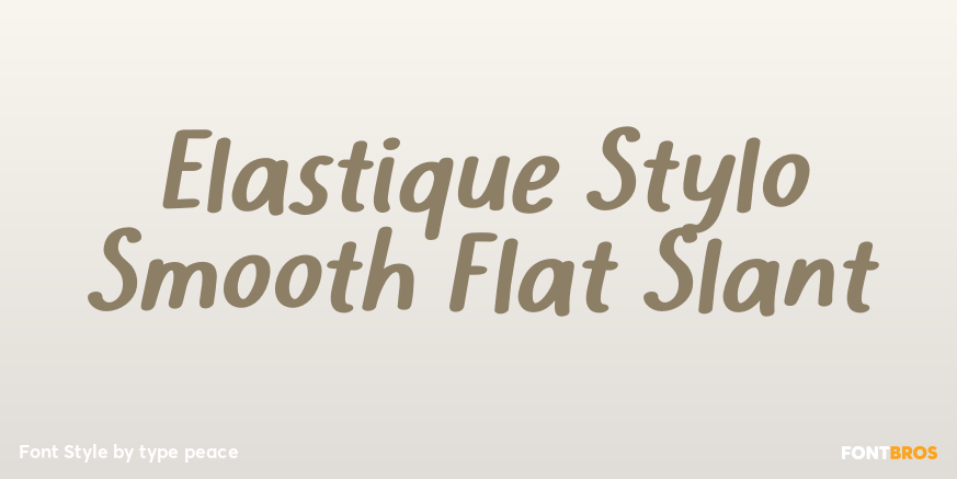 Elastique Stylo Smooth Flat Slant Poster