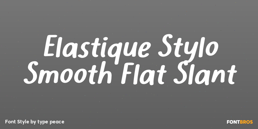 Elastique Stylo Smooth Flat Slant Poster