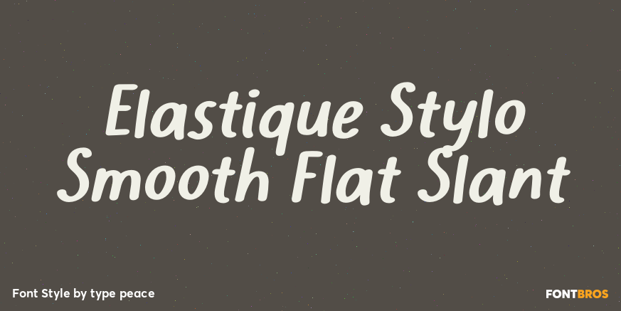 Elastique Stylo Smooth Flat Slant Poster