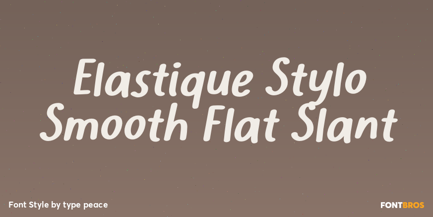 Elastique Stylo Smooth Flat Slant Poster