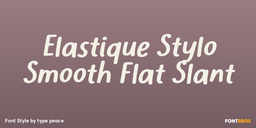 Elastique Stylo Smooth Flat Slant Poster