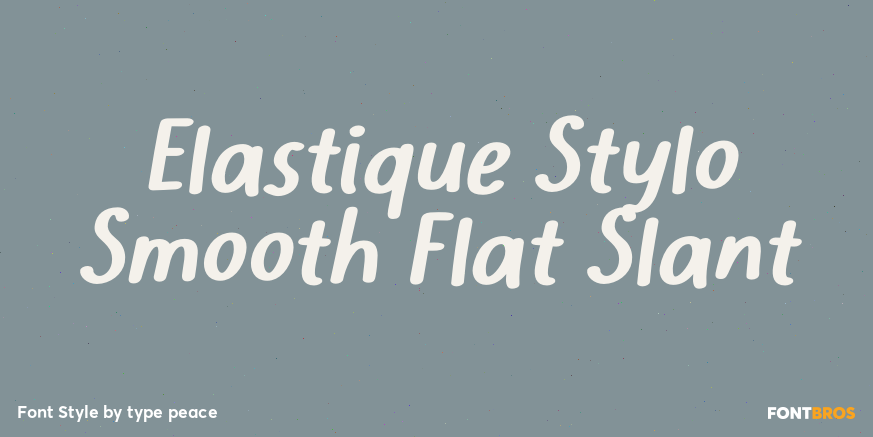 Elastique Stylo Smooth Flat Slant Poster