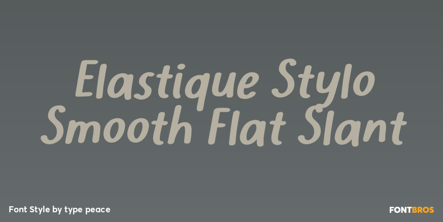 Elastique Stylo Smooth Flat Slant Poster