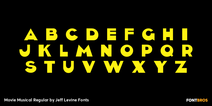 Movie Musical Regular Font Poster #3