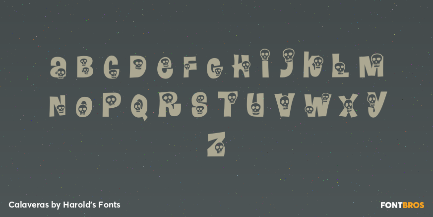 Calaveras Font Poster #2