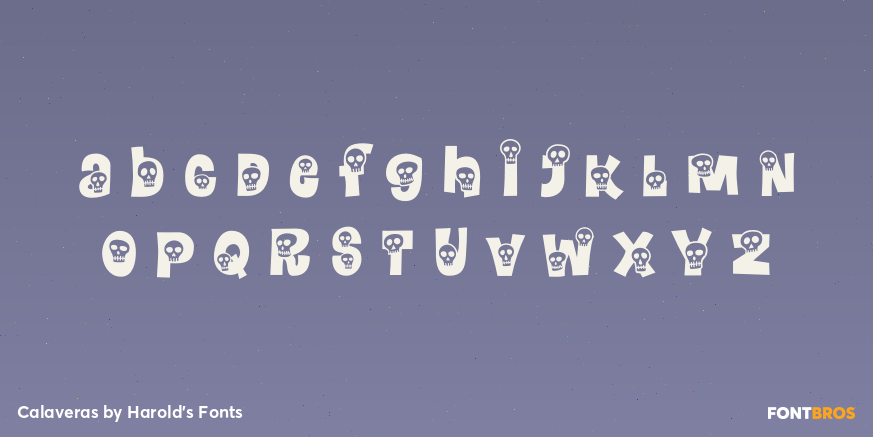 Calaveras Font Poster #3