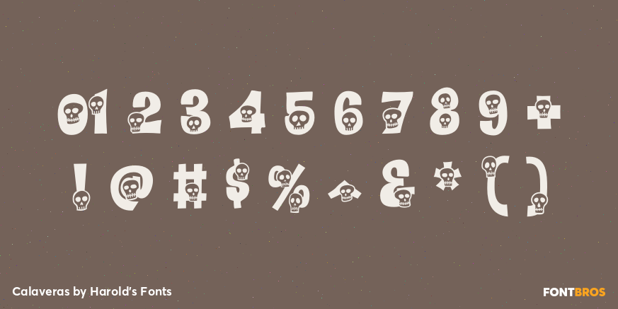 Calaveras Font Poster #4