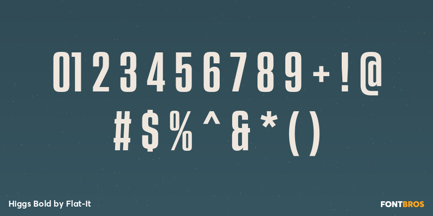 Higgs Bold Font Poster #4