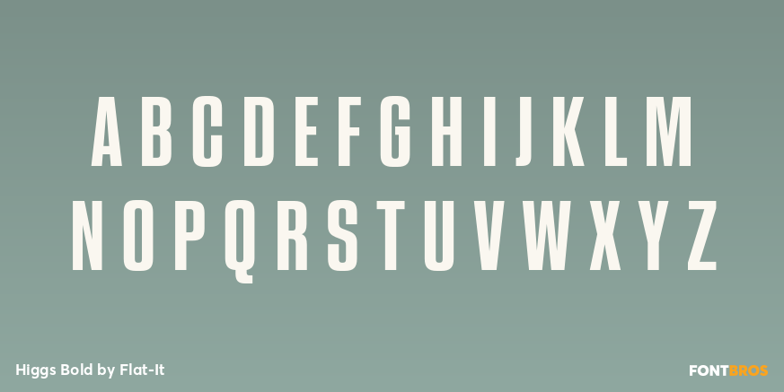 Higgs Bold Font Poster #2